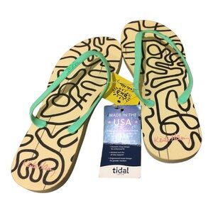 NEW TIDAL FLIPFLOPS LUSH BRAND FLIP FLOPS MADE IN USA FOR YOUR COMFORT